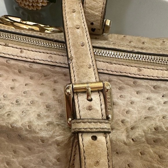 Gucci vintage ostrich Boston Bag - Picture 6 of 16
